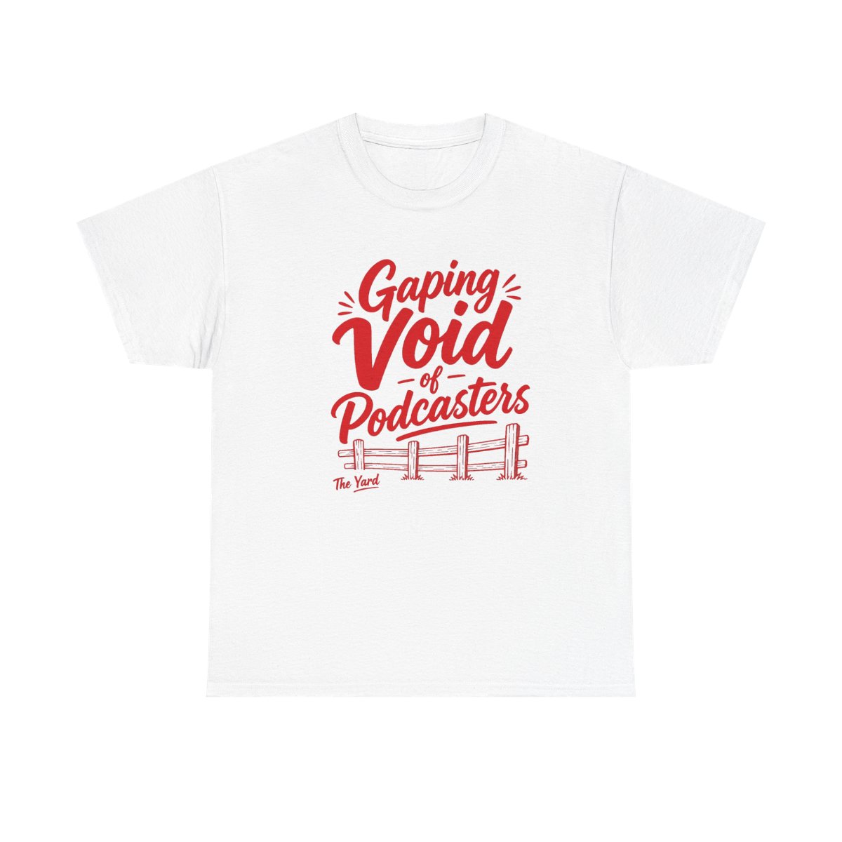 The Yard "Gaping Void of Podcasters" Unisex Tee - Official T-Shirts merchandise
